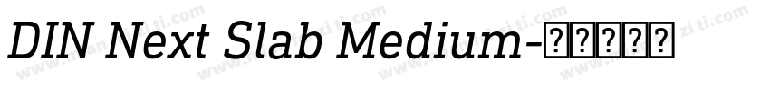 DIN Next Slab Medium字体转换